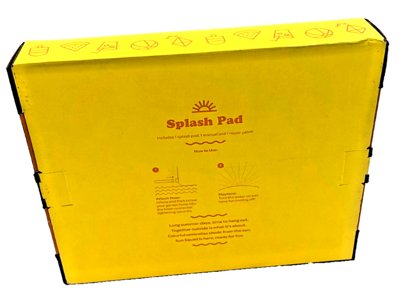 Sun Squad Happy Smiley Face Splash Pad 5Ft 6In Attach Hose Ages 3+ New In Box gallery