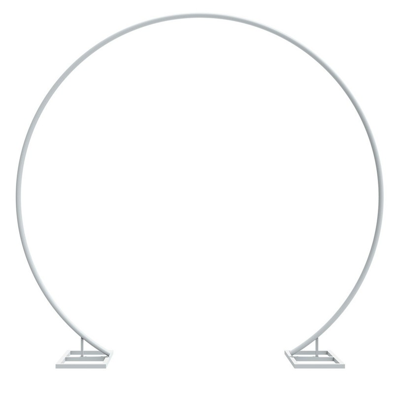 XXL Metal Round Backdrop Stand Wedding Archway Garden Arch Backyard Plant Trelli gallery