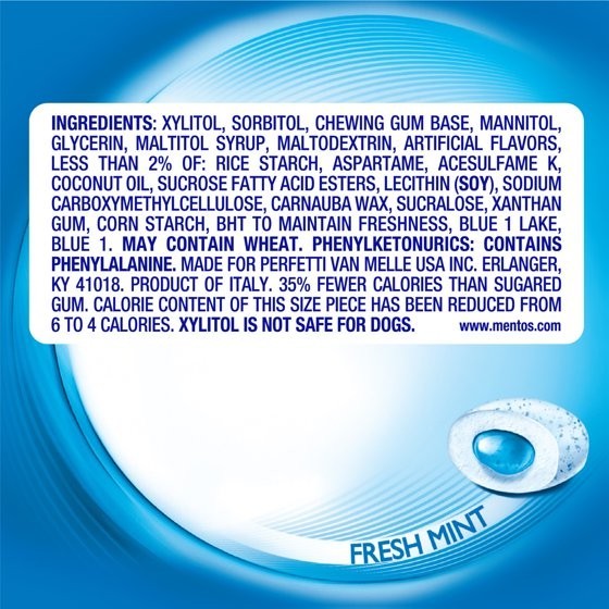 (PACK OF2) Mentos Pure Fresh Mint Sugar Free Gum Extra Value Pack 120 Count gallery