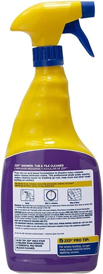 Zep Shower Tub and Tile Cleaner, 32 fl. oz. Bathroom Soap Scum Remover Spray gallery