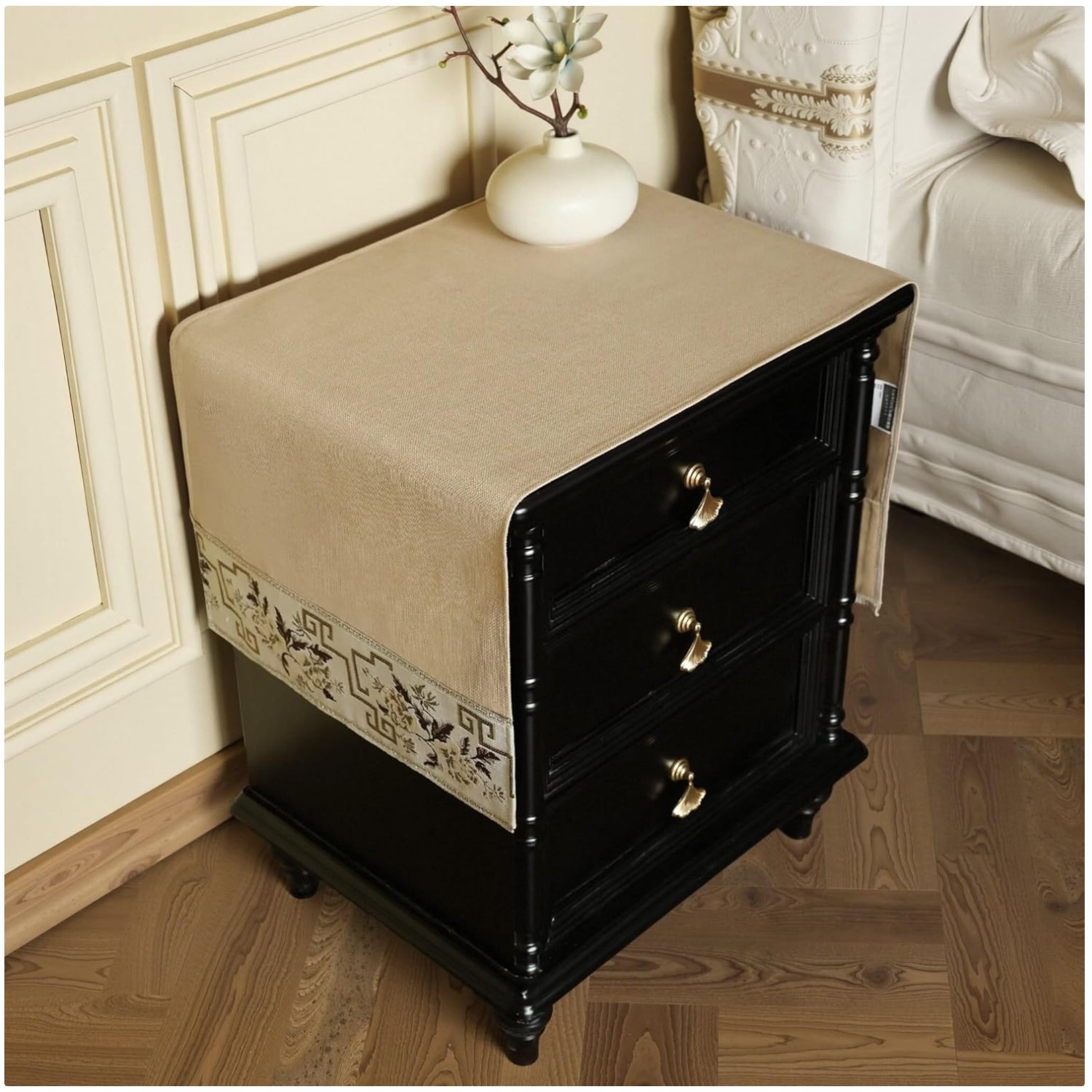 Decorative Side Table Protector - Plain Weave Fabric gallery