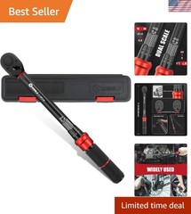 Professional 3/8-Inch Adjustable Click Torque Wrench – 5-45 Ft-Lb for Mechanics