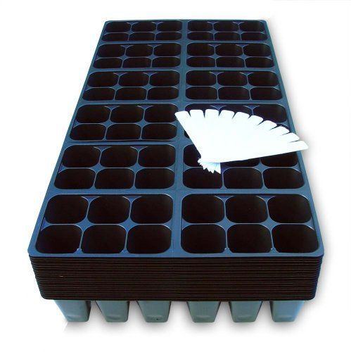 Seed Starter Trays, 1440 Cells: (240 Trays) Plus 10 Plant Labels, Germination gallery