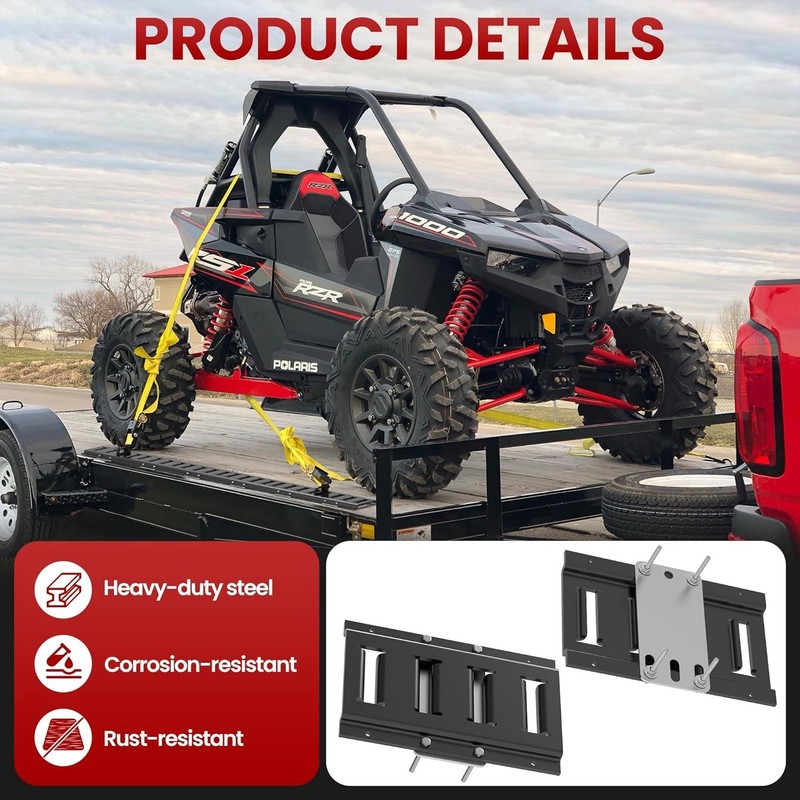 6 Pcs E Track Plate | E-Track Backing Installation Kit | Heavy Duty... gallery