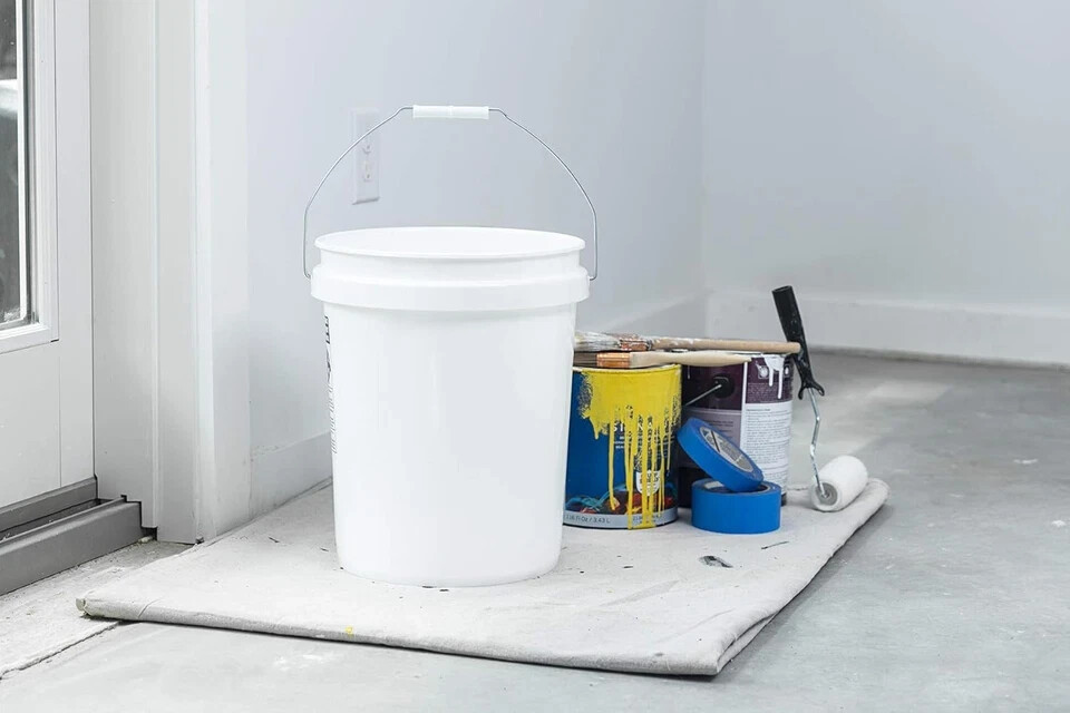 United Solutions 5 Gallon Bucket - 3 Pack, White, Heavy Duty BPA-Free White gallery