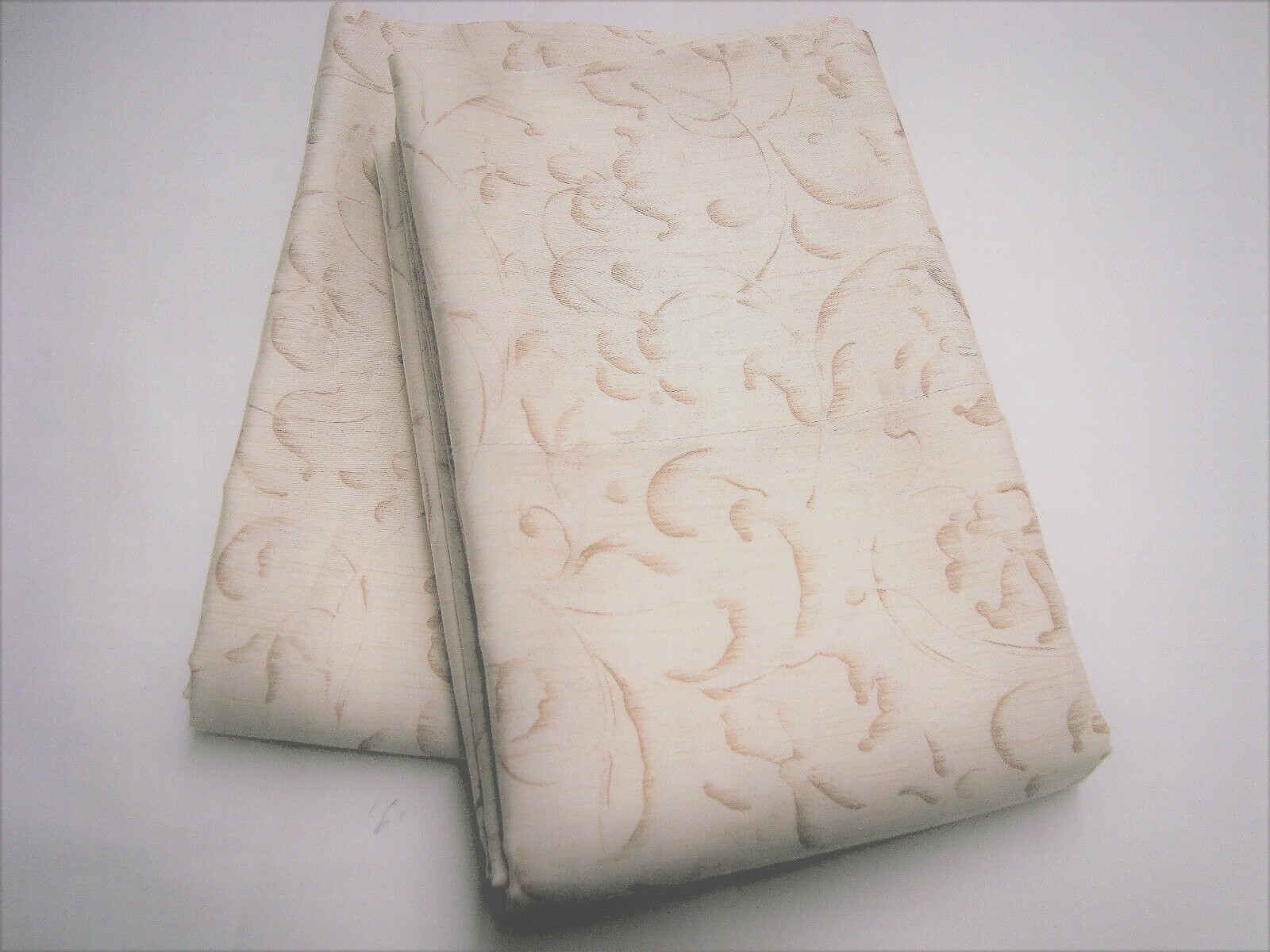 2 Standard Pillowcases m with Ralph Lauren YORKSHIRE ROSE IVORY TAN VINE fabric gallery