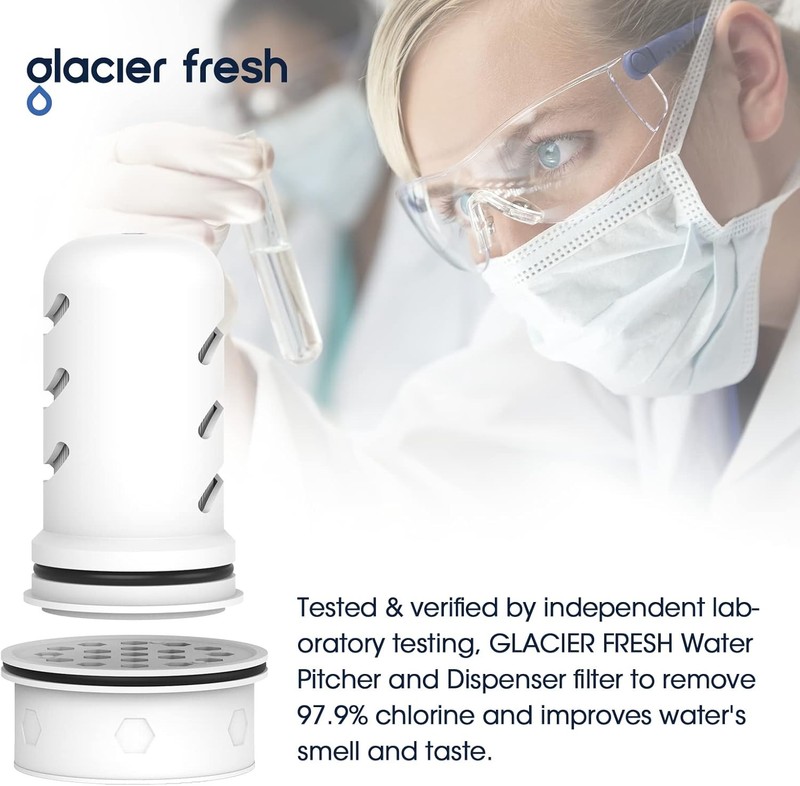 LS Home Compatible Water Pitcher Filter Carbon + Ion Exchange Chlorine Reduction gallery