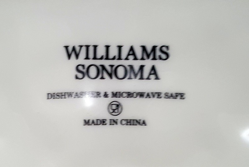 Williams Sonoma Figural Hydrangea Platter 15.5" NEW Stoneware Blue Flower Summer gallery