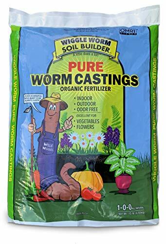 Worm Castings Organic Fertilizer, Wiggle Worm Soil Builder, 15-Pounds, (Package gallery