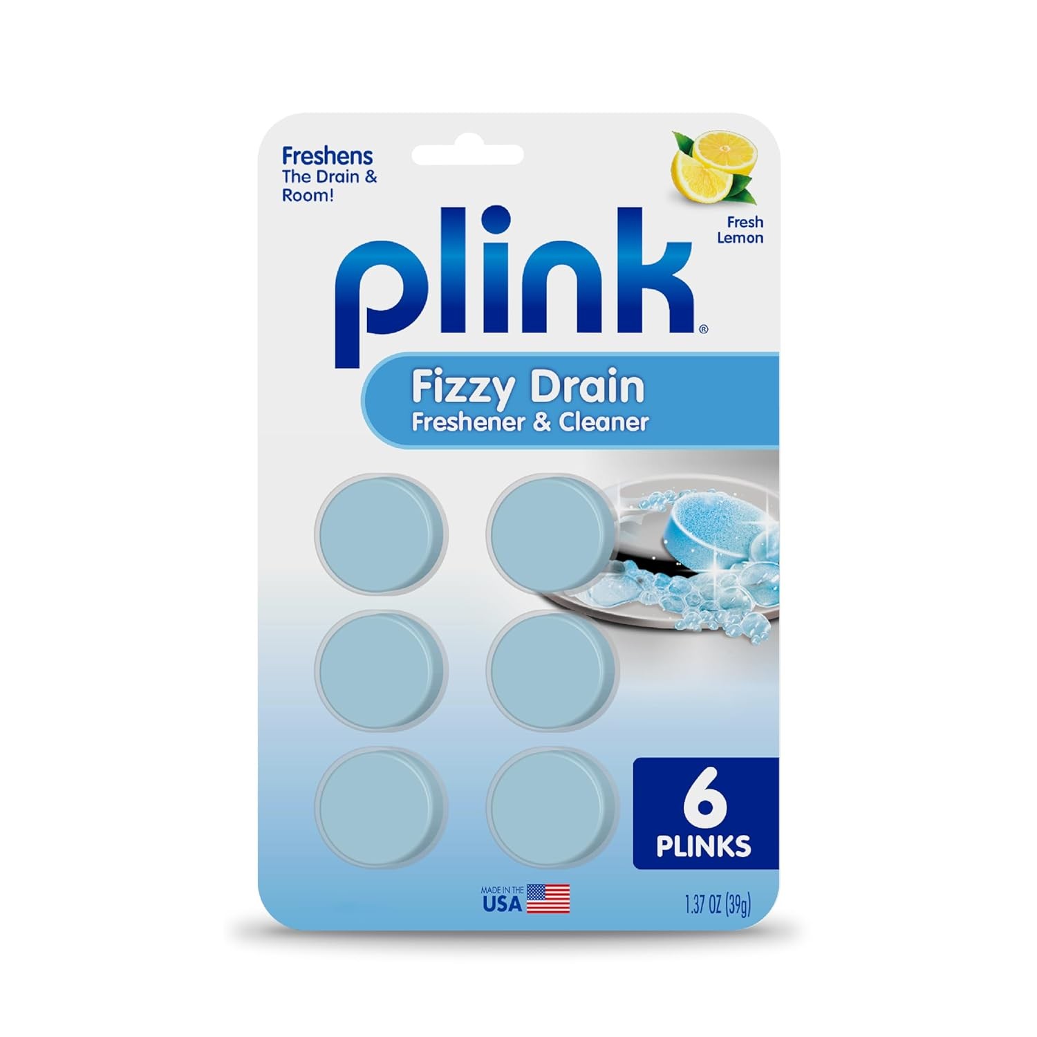Plink Fizzy Drain Cleaner Freshener Tablets Deodorizer Stops Clogs Odors Sink gallery