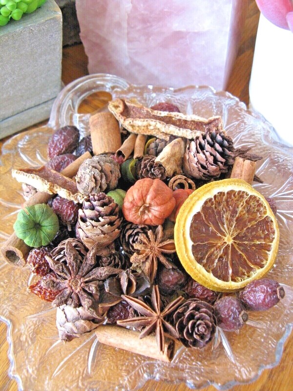 New Unscented Natural Rustic Prim Dried Potpourri Fall Bowl Filler Fixins 2 CUPS gallery