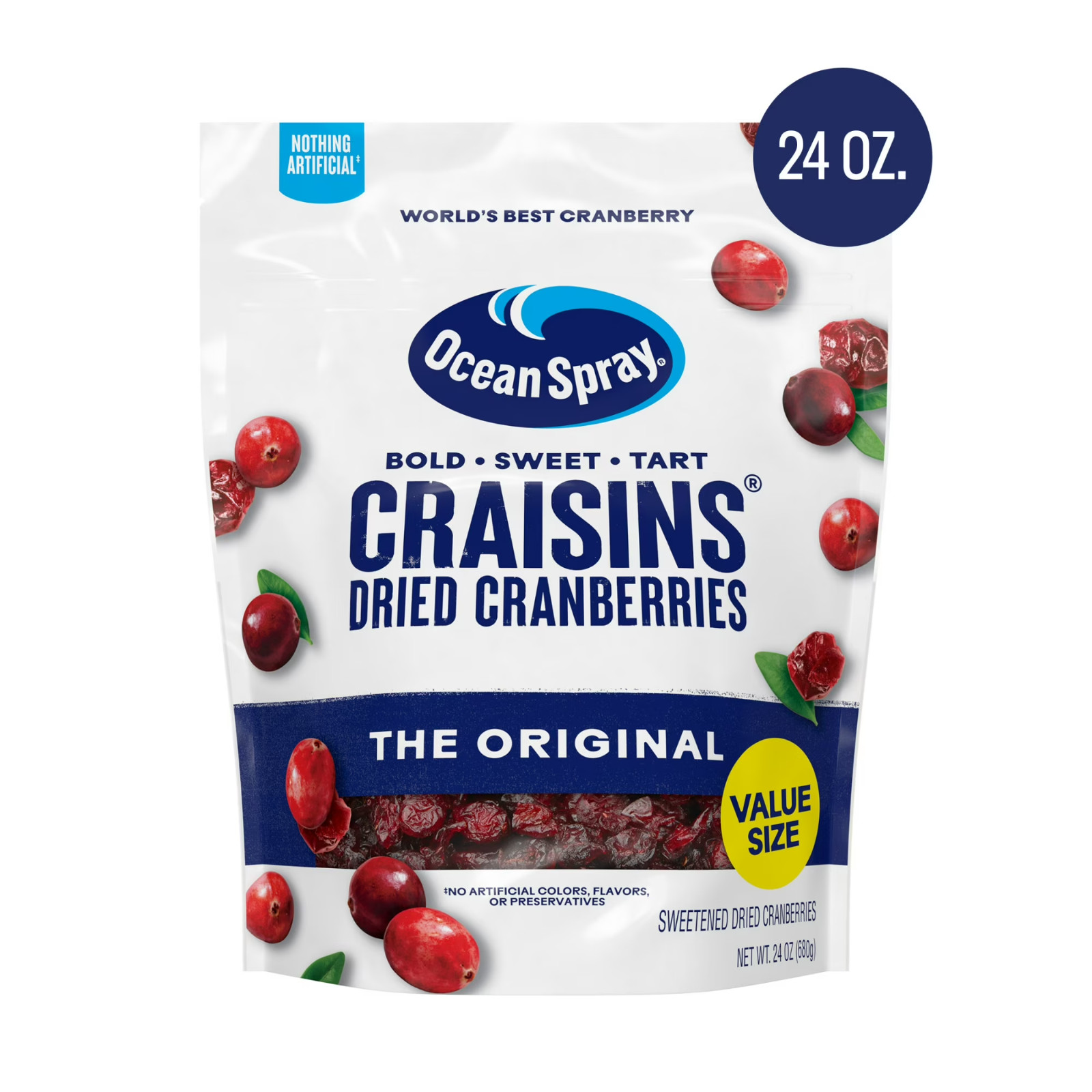 (2 PACK) Ocean Spray Craisins Dried Cranberries Original 24 Oz Bag Each gallery
