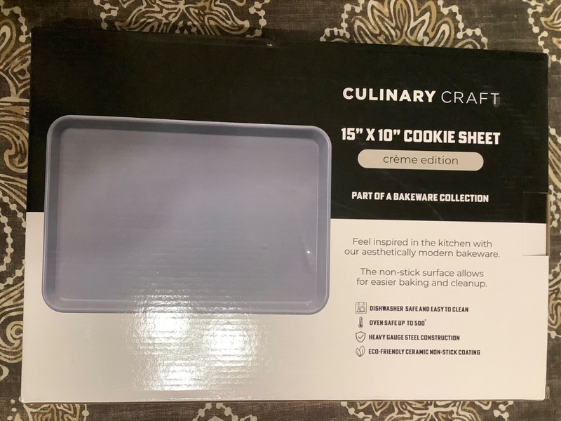 Culinary Craft 15"x10" Cookie Sheet - "Crème Edition" - New in box - Fast Ship gallery