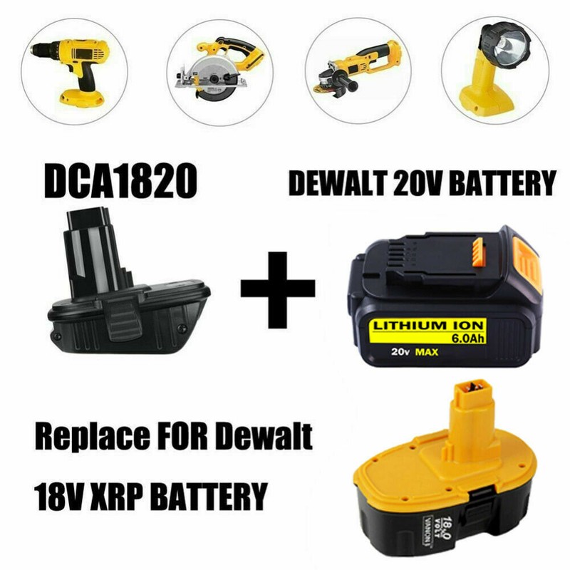18Volt To 20Volt MAX DCA1820 Battery Adapter For Dewalt Li-ion Tools Converter gallery