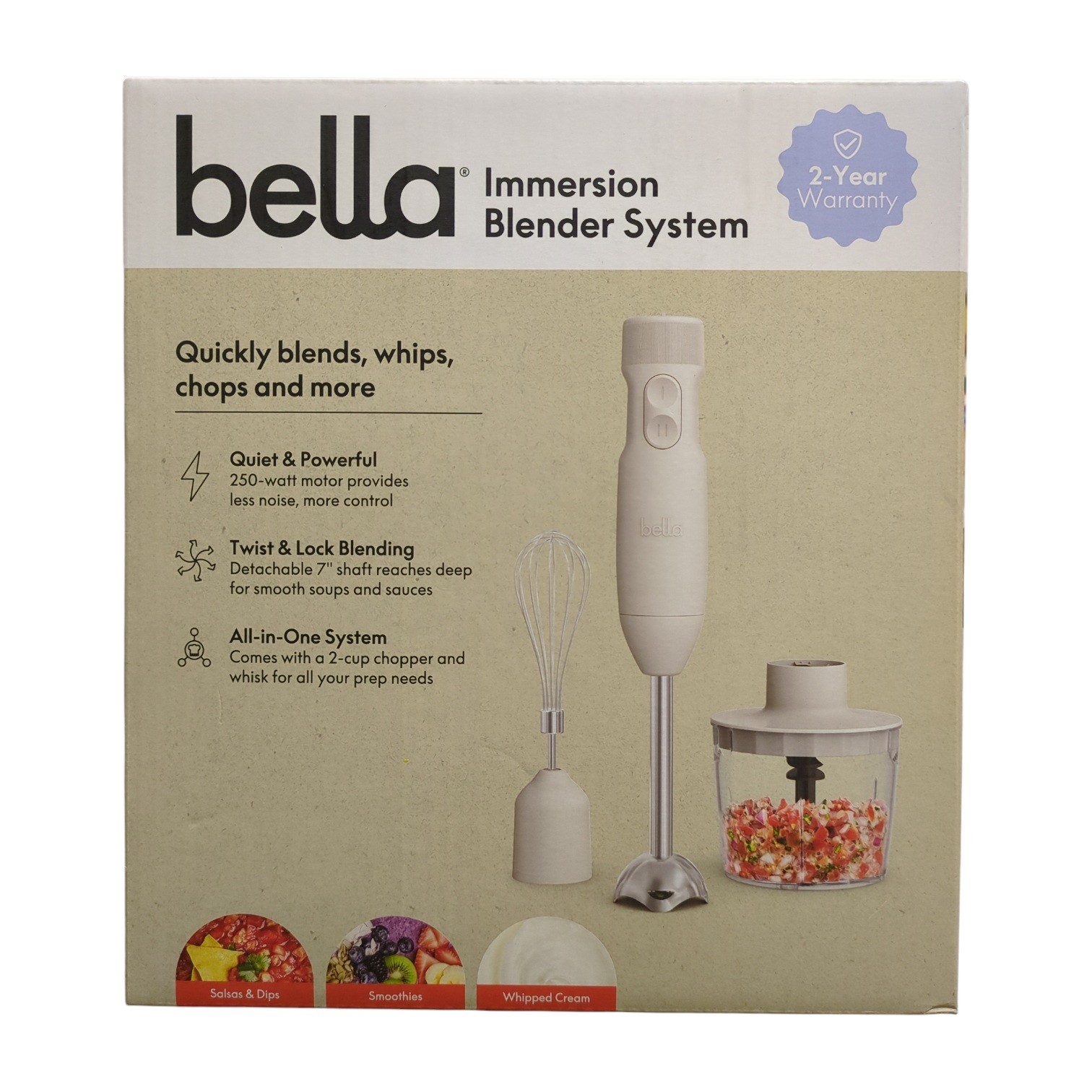 Bella 4-in-1 Compact Immersion Blender System with 250w Motor gallery