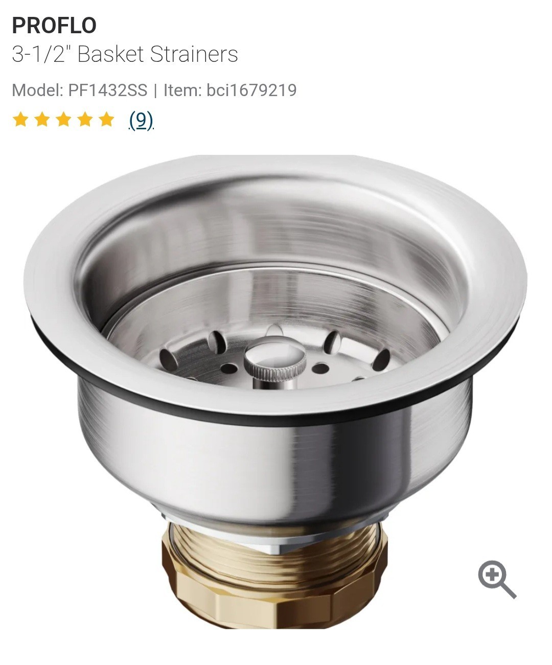 EZ-FLO Double Cup Kitchen Sink Drain Assembly 3-1/2" Sink Strainer gallery