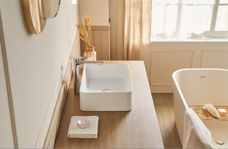 20"x14" Solid Surface Vessel Sink Matte White Bathroom Basin Modern gallery