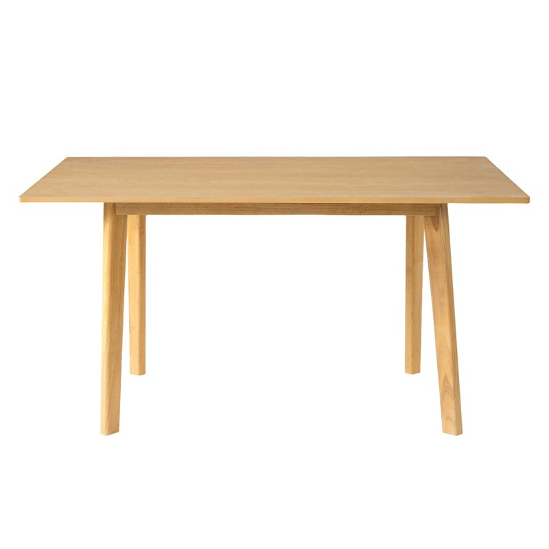 Dining table solid wood frame 450 pounds load-bearing natural wood gallery