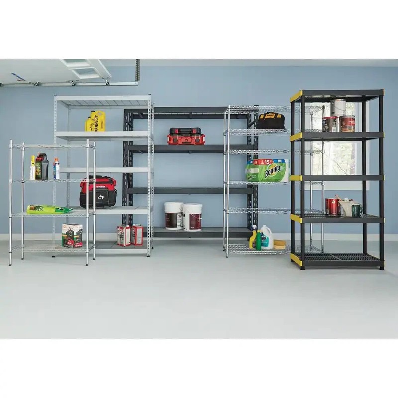 Multi-Purpose 5-Tier Plastic Garage Storage Shelving Unit 36in WX 74in HX 18in D gallery