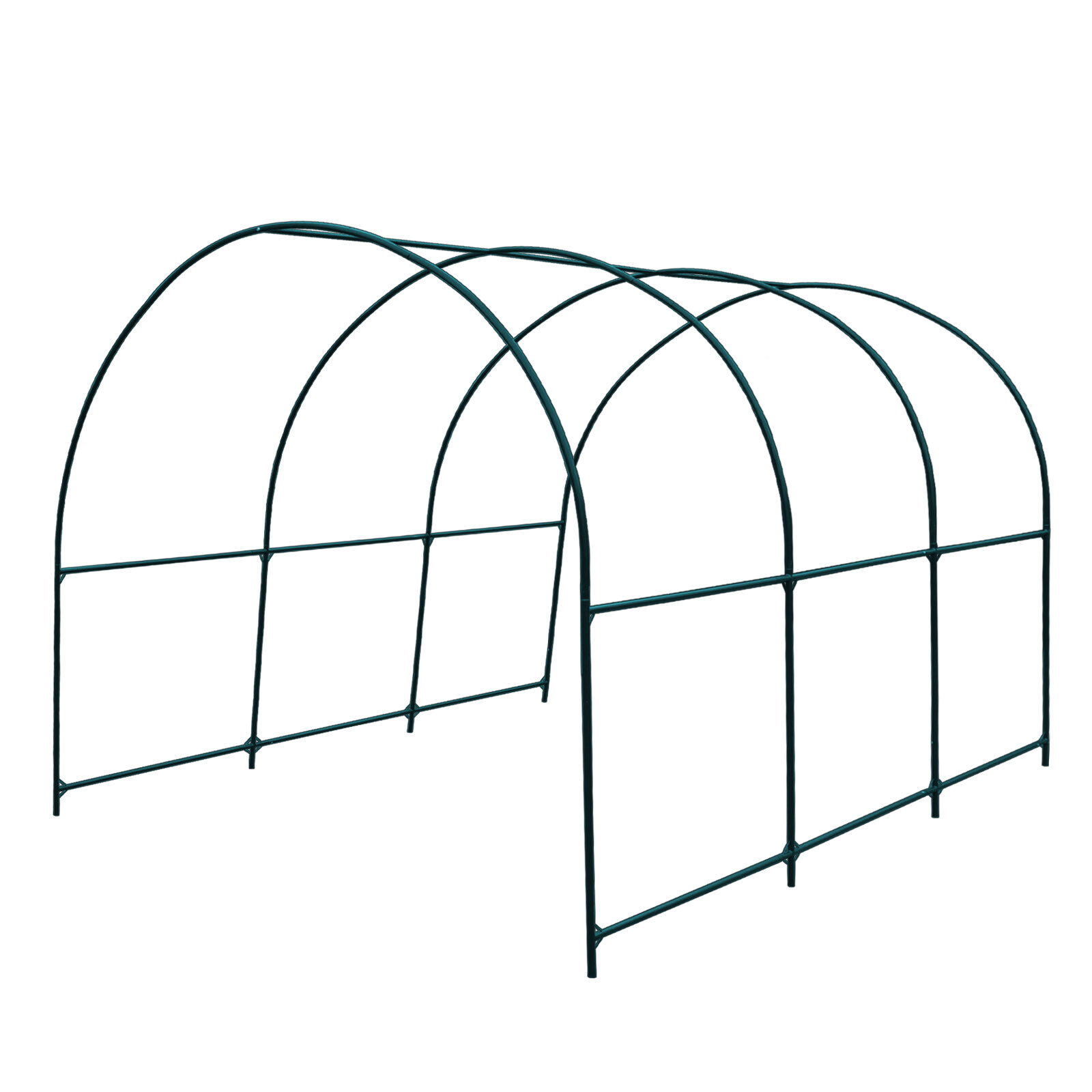 Multi-size Large Walk-in Greenhouse Replacement Steel Frame Powder Coated Arch gallery