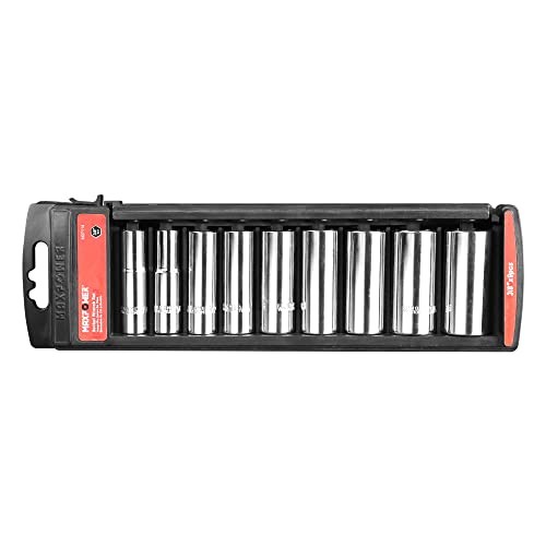 3/8-Inch Drive Deep Socket Set, SAE/Inch, 9 Pieces, 6 3/8" Deep Socket x 9Pcs gallery