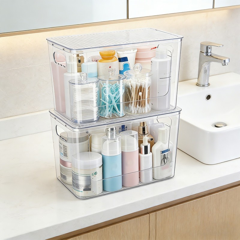 2 Pack Trash Bag Holder, Stackable Garbage Bag Dispenser for 13/30/33 Gallon Bag gallery