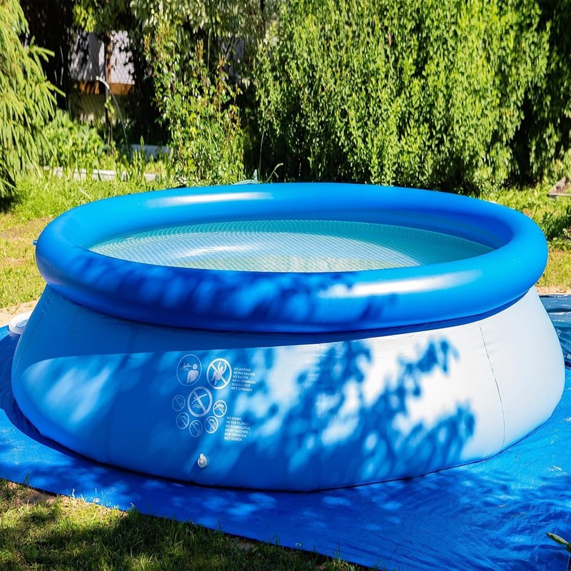 Versatile 10x10 Ft PE Pool Ground Tarp - Protects Against Rocks and Roots gallery