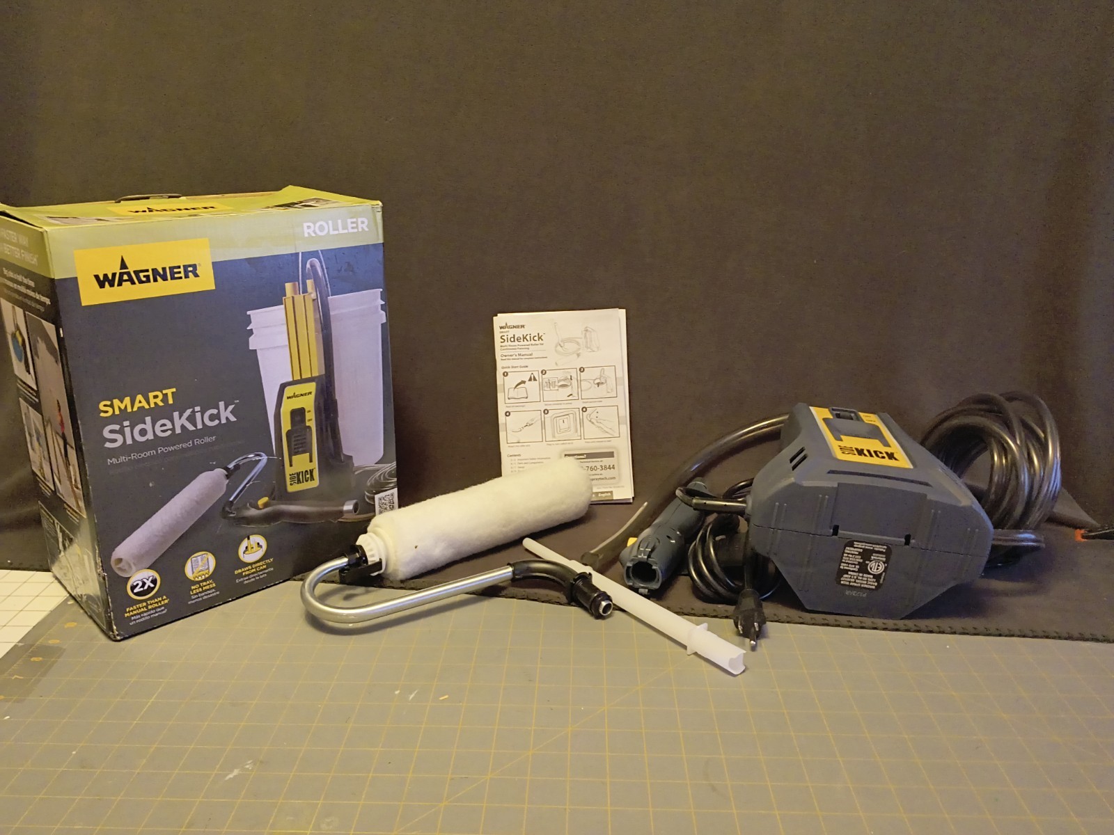 WAGNER Smart SideKick Powered Roller Kit w/ Hose & 5-Gallon Adapter, 9in gallery