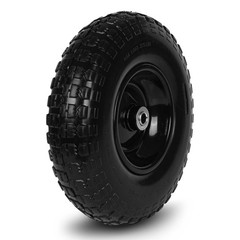 1 PC 13 Inch Rubber Solid Flat Free Replacement Tires and Wheels 4.00-6 with …