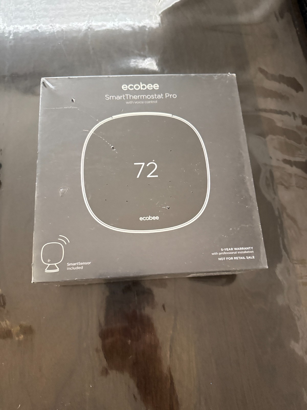 ecobee EB-STATE5P-01 Smart Thermostat with Smart Sensor - Black gallery