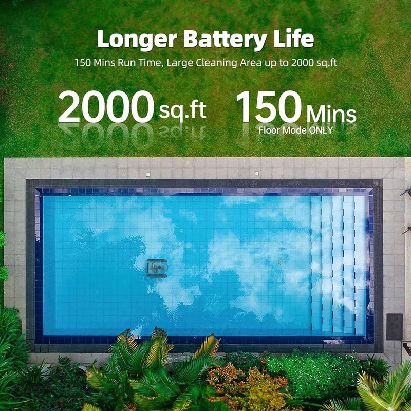 Robotic Pool Cleaner Cordless Wall Climbing Pool Vacuum Robot for Inground Pools gallery