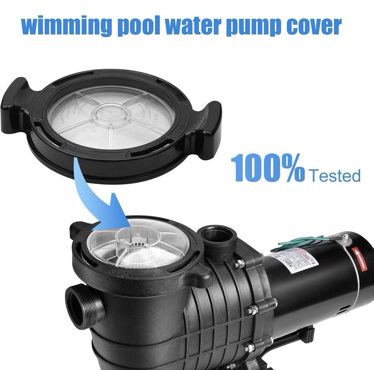 319-4100 Swimming Pool Pump Lid fits Defender, Hi-Flo, Hi-Flo II or SMF Waterway gallery