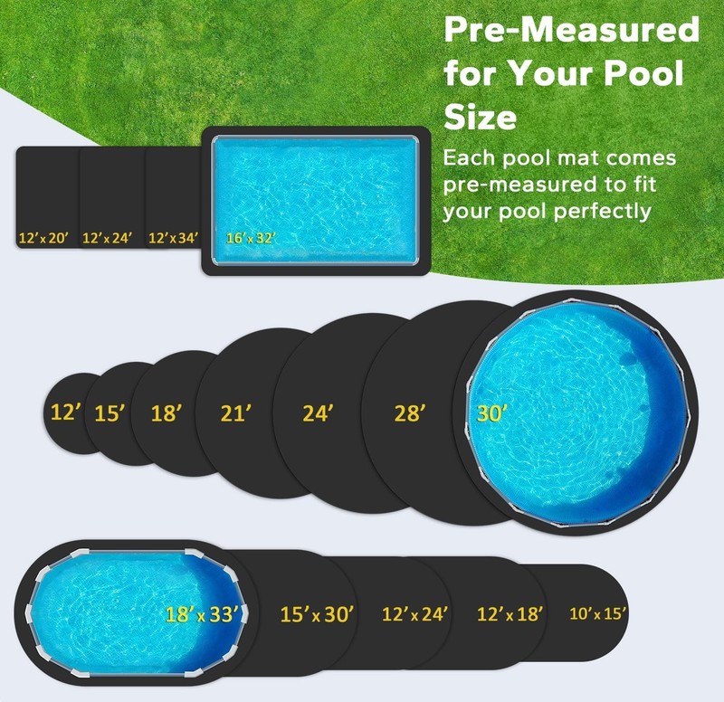 12' x 24' Rectangle Pool Liners for Above Ground Pools - Durable, Easy Install gallery