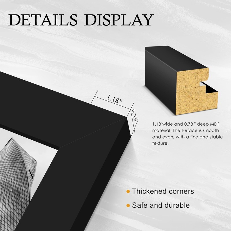 24x36 Poster Frame 2 Pack, Black Poster Frames 24 x 36 inches for Pictures an... gallery