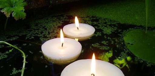 10 BIG 8cm Large Floating White Wax Candle 5-6 burn hour wedding party bowl pool gallery