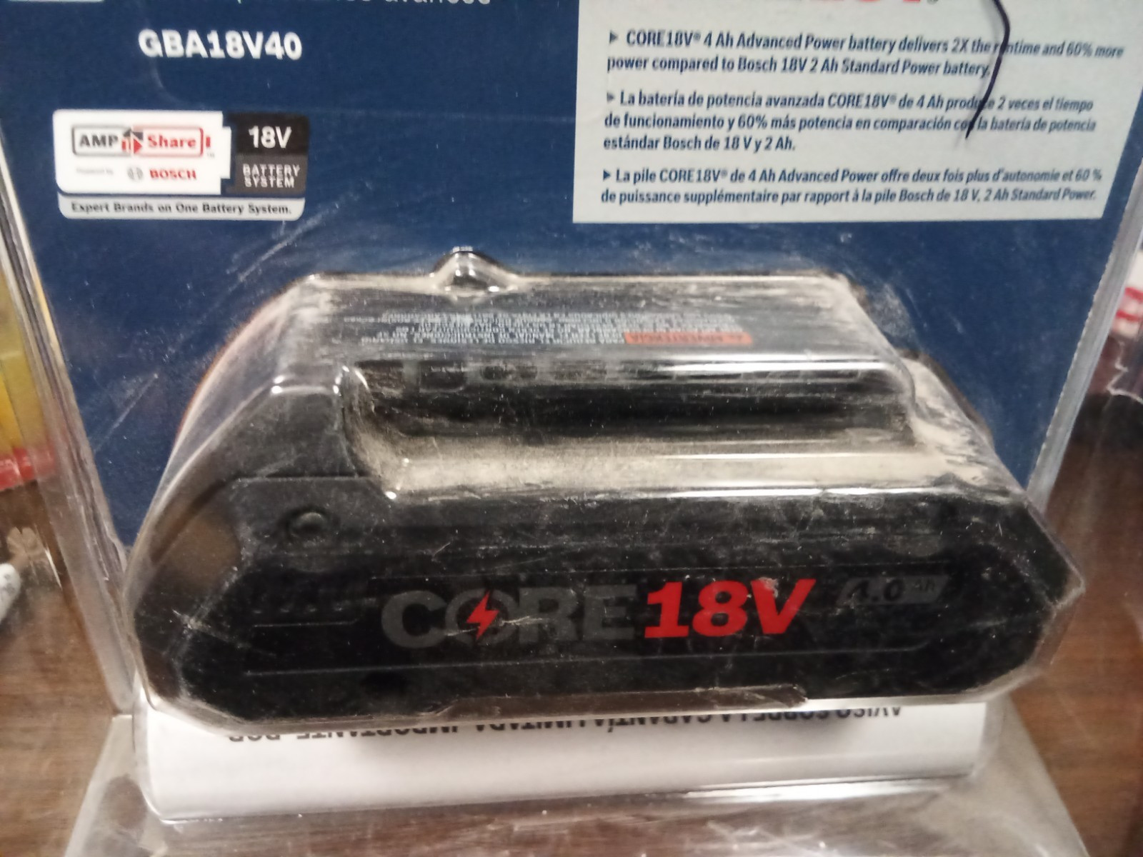 Bosch 18 -Volt 1 -Pack Battery ( 4 Ah Lithium-ion GBA18V40 gallery