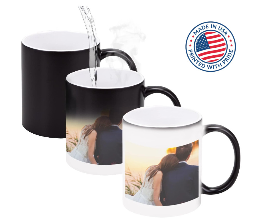 Magic Heat Sensitive Custom 11OZ DIY Coffee Mug Color Changing Cup Tazas Magicas gallery