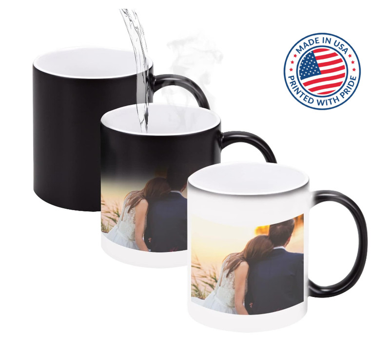 Magic Heat Sensitive Custom 11OZ DIY Coffee Mug Color Changing Cup Tazas Magicas gallery