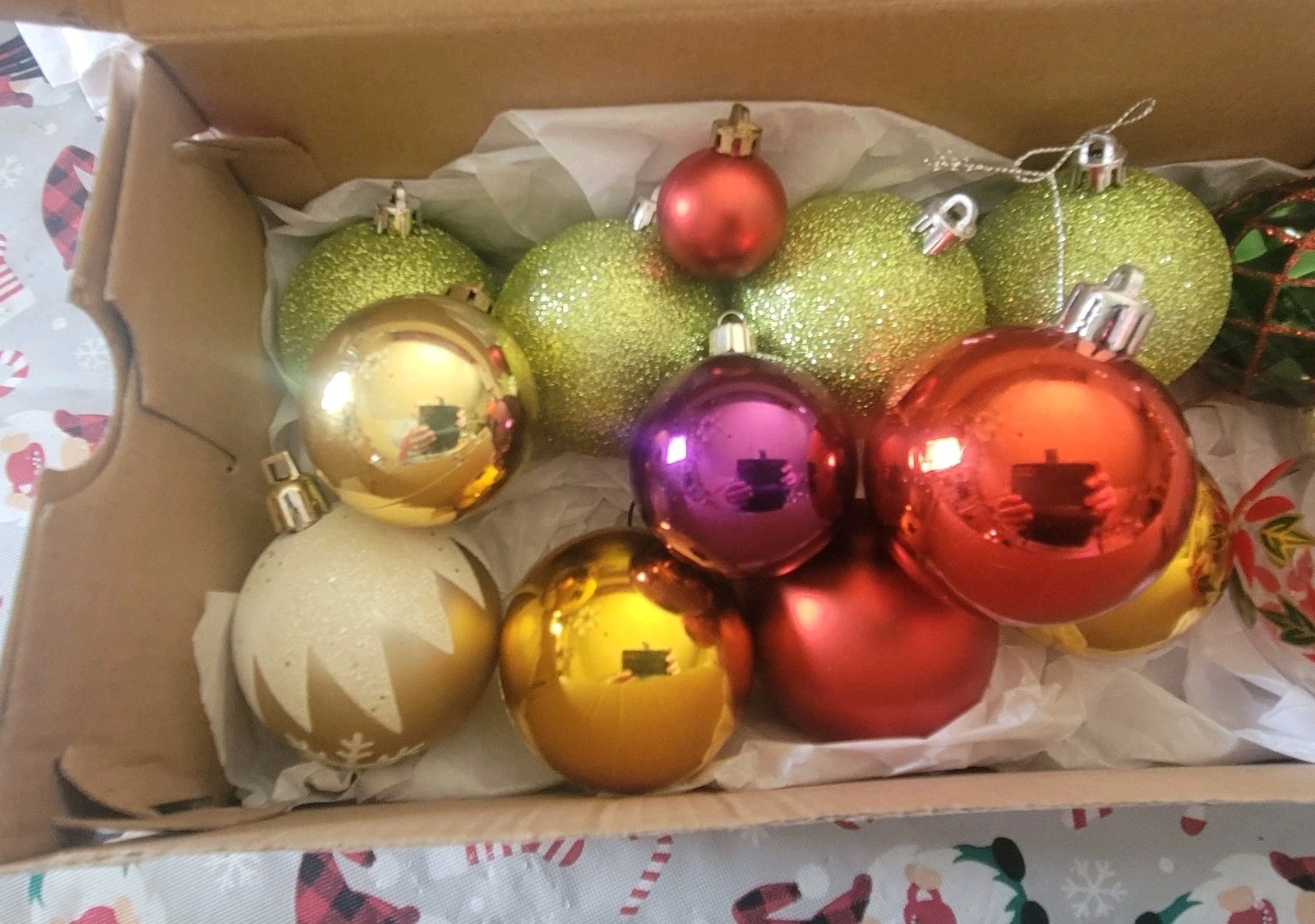 Shatterproof Unbreakable Plastic Christmas Ornaments -Set Of 14 gallery