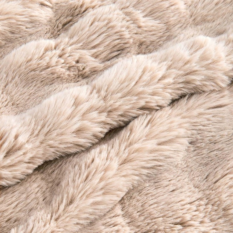 Fluffy Comforter Cover Set - Rabbit Fluff Faux Fur Linen Duvet Cover Queen Si... gallery
