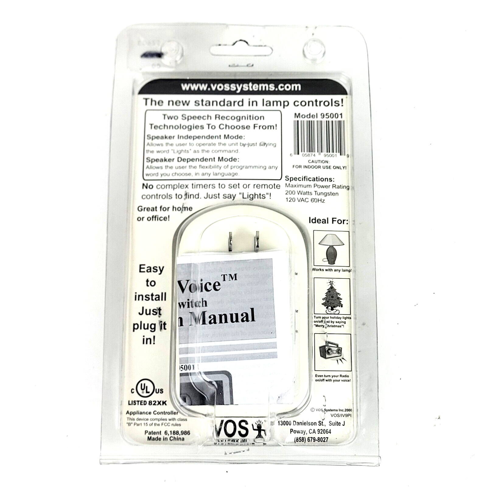 Voice Operated CHRISTMAS TREE LIGHT CONTROL IntelaVoice VOS Systems ~ NEW gallery