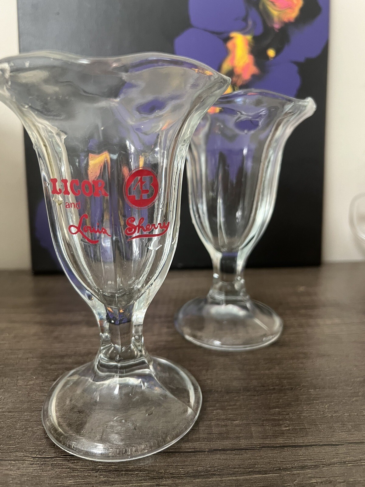 Vtg Licor 43 Cocktail Sundae Milkshake Liquor Glass Promo Louis Sherry Chocolat gallery