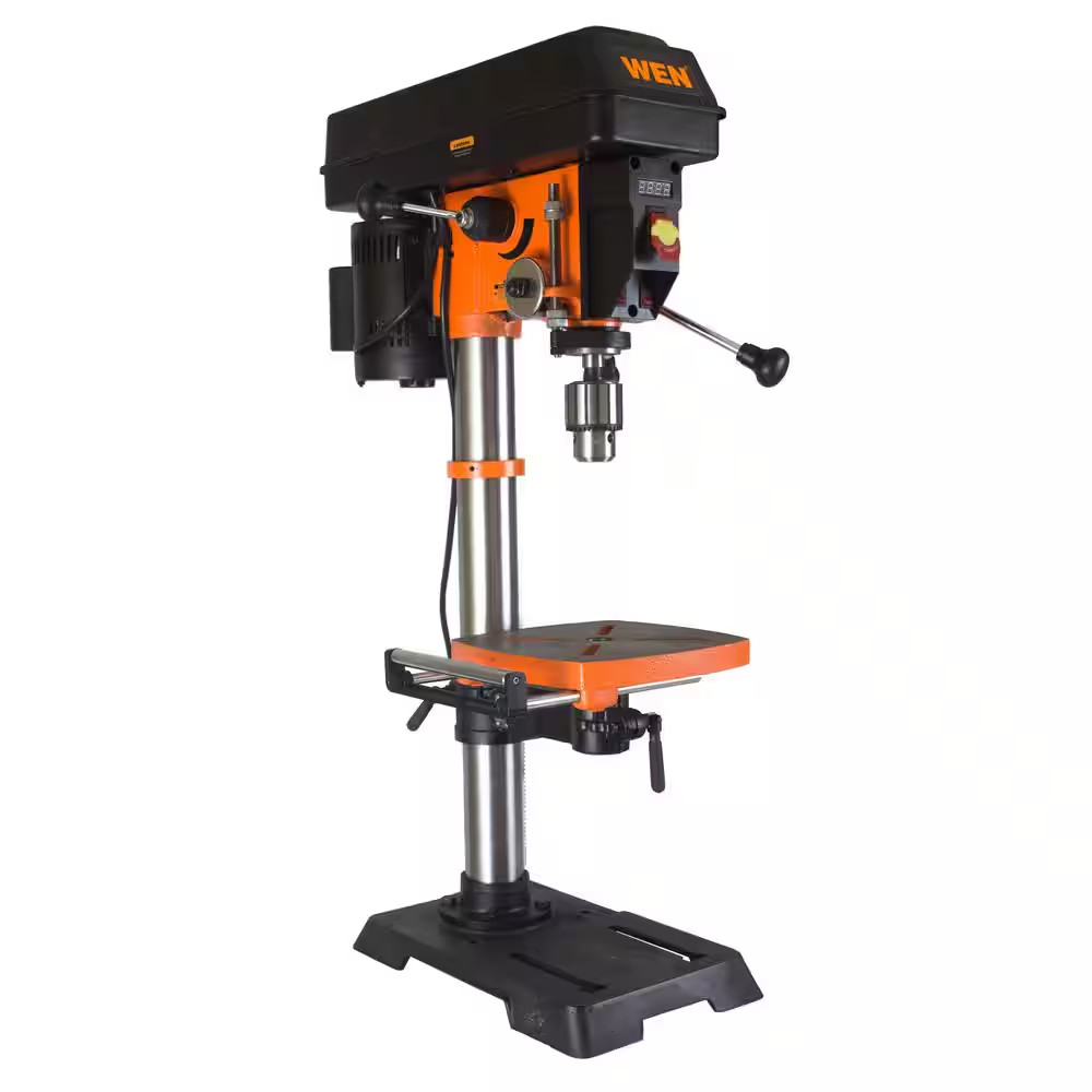 5-Amp 12 In. Variable Speed Cast Iron Benchtop Drill Press with Laser, Work Ligh gallery