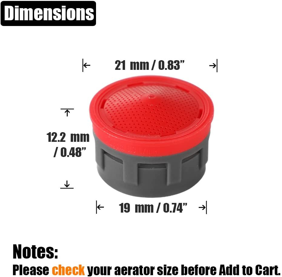Faucet Aerator, 2.2 GPM Flow Retrictor Insert Aerators Replacement Parts Only Wo gallery