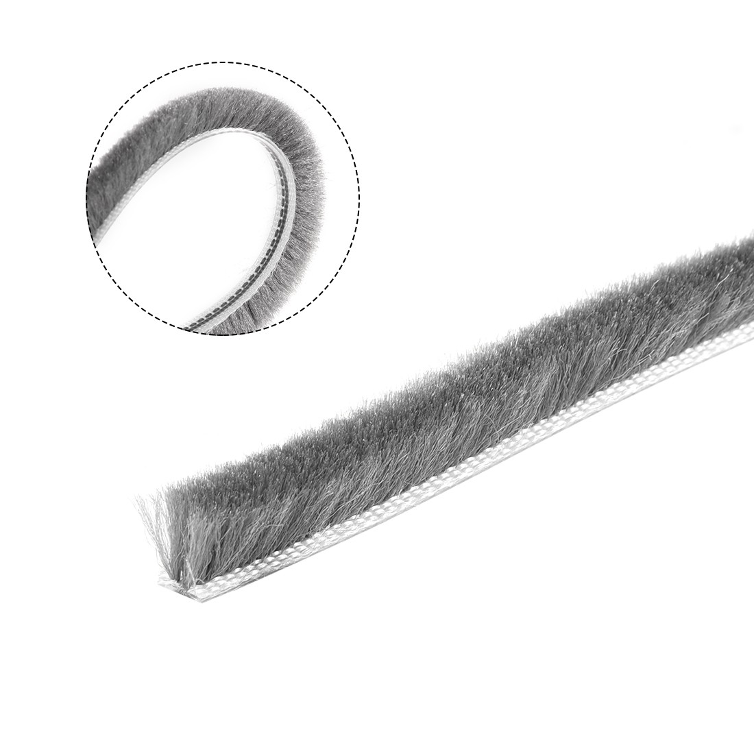 Brush Weather Stripping, Card-Slot Elastic Brush, 10M/32.8Ft Length, 5x6mm/WxH gallery