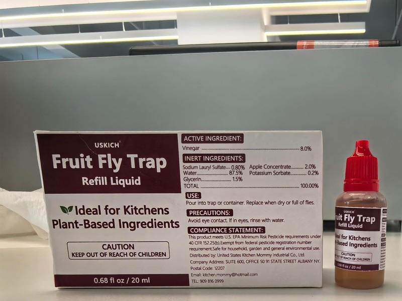 10 Pack Fruit Fly Trap Refill Liquid, 0.68oz/ Bottle, Liquid 10P, yellow gallery