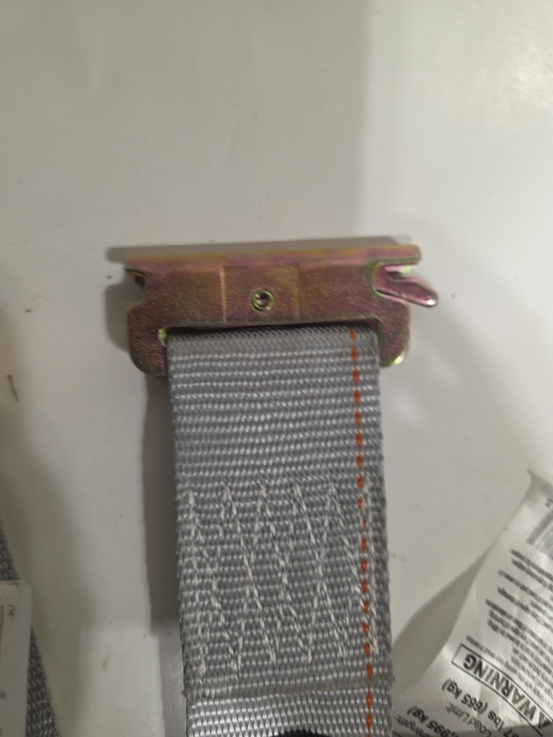US Cargo Control 2" x 16' Gray E-Track Ratchet Strap, Spring E-Fittings 4400 LB gallery