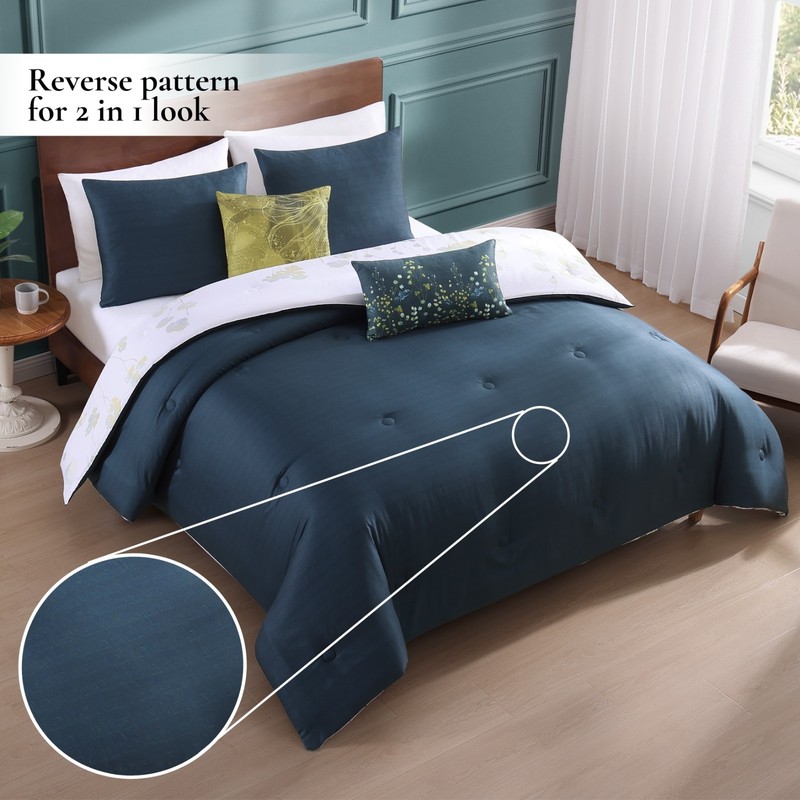 Twilight 5 Piece Reversible Comforter Set 100% Cotton 220 Thread Count gallery
