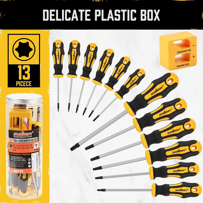 13-Piece Magnetic Torx Screwdrivers Set | T5 - T40 Magnetic Torx Screw gallery