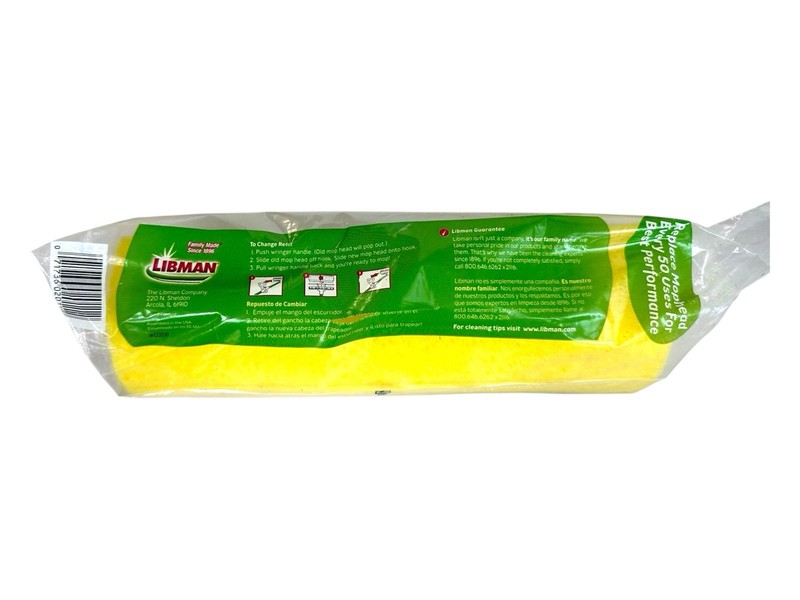 3 ~Libman Nitty Gritty Roller Mop Refill Tear Resistant Sponge Cleaning Pad gallery